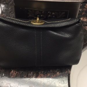 Small black coach Wristlet